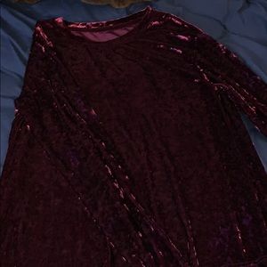 Long Sleeve Velvet Shirt